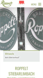 Mobile Screenshot of brauerei-roppelt.de