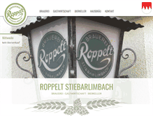Tablet Screenshot of brauerei-roppelt.de